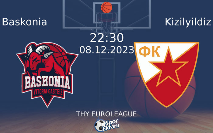 08 Aralık 2023 Baskonia vs Kizilyildiz maçı Hangi Kanalda Saat Kaçta Yayınlanacak? 08 Aralık 2023 Baskonia vs Kizilyildiz maçı Hangi Kanalda Saat Kaçta Yayınlanacak?