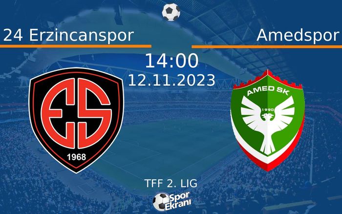 12 Kasım 2023 24 Erzincanspor vs Amedspor maçı Hangi Kanalda Saat Kaçta Yayınlanacak?