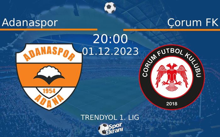 01 Aralık 2023 Adanaspor vs Çorum FK maçı Hangi Kanalda Saat Kaçta Yayınlanacak? 01 Aralık 2023 Adanaspor vs Çorum FK maçı Hangi Kanalda Saat Kaçta Yayınlanacak?