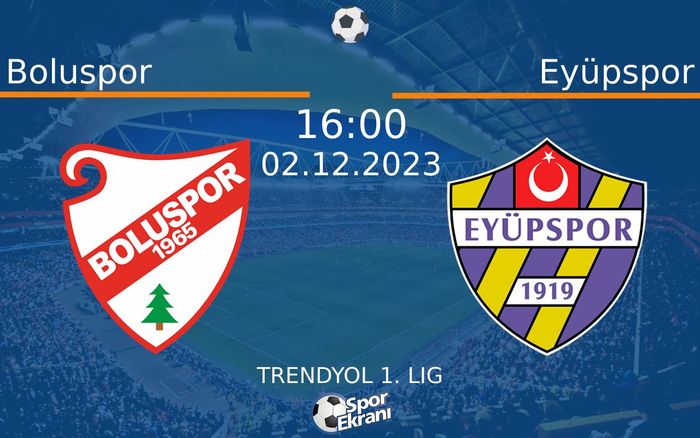 02 Aralık 2023 Boluspor vs Eyüpspor maçı Hangi Kanalda Saat Kaçta Yayınlanacak? 02 Aralık 2023 Boluspor vs Eyüpspor maçı Hangi Kanalda Saat Kaçta Yayınlanacak?