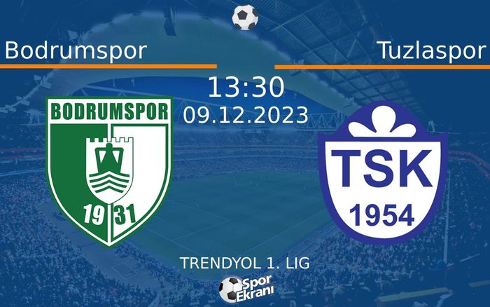 09 Aralık 2023 Bodrumspor vs Tuzlaspor maçı Hangi Kanalda Saat Kaçta Yayınlanacak? 09 Aralık 2023 Bodrumspor vs Tuzlaspor maçı Hangi Kanalda Saat Kaçta Yayınlanacak?