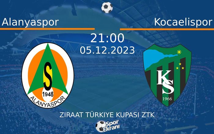 05 Aralık 2023 Alanyaspor vs Kocaelispor maçı Hangi Kanalda Saat Kaçta Yayınlanacak? 05 Aralık 2023 Alanyaspor vs Kocaelispor maçı Hangi Kanalda Saat Kaçta Yayınlanacak?