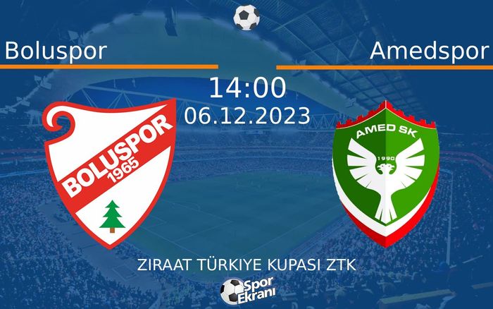 06 Aralık 2023 Boluspor vs Amedspor maçı Hangi Kanalda Saat Kaçta Yayınlanacak? 06 Aralık 2023 Boluspor vs Amedspor maçı Hangi Kanalda Saat Kaçta Yayınlanacak?