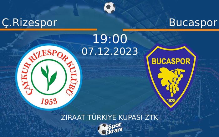 07 Aralık 2023 Ç.Rizespor vs Bucaspor maçı Hangi Kanalda Saat Kaçta Yayınlanacak? 07 Aralık 2023 Ç.Rizespor vs Bucaspor maçı Hangi Kanalda Saat Kaçta Yayınlanacak?