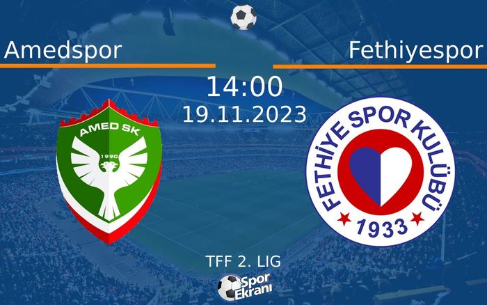19 Kasım 2023 Amedspor vs Fethiyespor maçı Hangi Kanalda Saat Kaçta Yayınlanacak? 19 Kasım 2023 Amedspor vs Fethiyespor maçı Hangi Kanalda Saat Kaçta Yayınlanacak?
