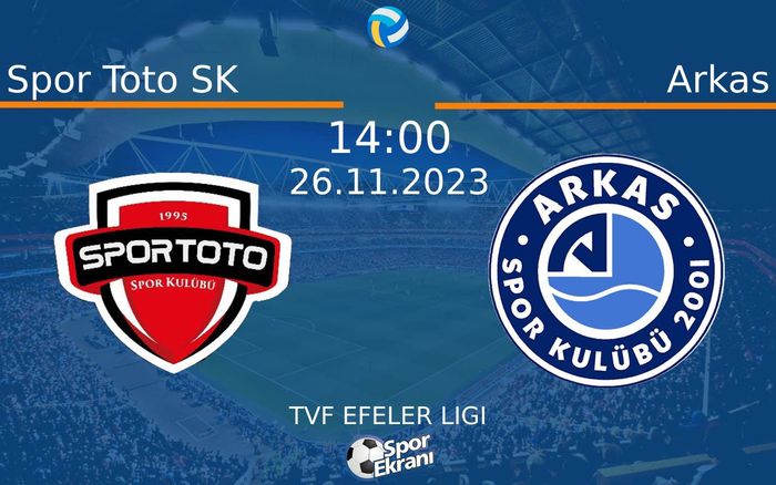 26 Kasım 2023 Spor Toto SK vs Arkas maçı Hangi Kanalda Saat Kaçta Yayınlanacak? 26 Kasım 2023 Spor Toto SK vs Arkas maçı Hangi Kanalda Saat Kaçta Yayınlanacak?