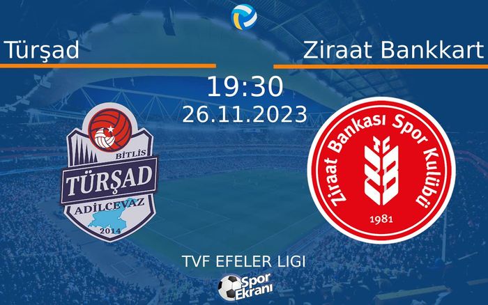26 Kasım 2023 Türşad vs Ziraat Bankkart maçı Hangi Kanalda Saat Kaçta Yayınlanacak? 26 Kasım 2023 Türşad vs Ziraat Bankkart maçı Hangi Kanalda Saat Kaçta Yayınlanacak?