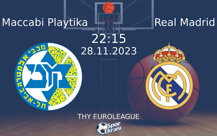 28 Kasım 2023 Maccabi Playtika vs Real Madrid maçı Hangi Kanalda Saat Kaçta Yayınlanacak?