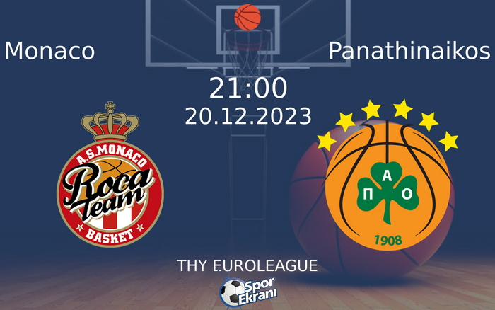 20 Aralık 2023 Monaco vs Panathinaikos maçı Hangi Kanalda Saat Kaçta Yayınlanacak?