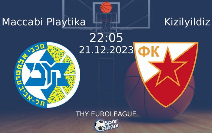 21 Aralık 2023 Maccabi Playtika vs Kizilyildiz maçı Hangi Kanalda Saat Kaçta Yayınlanacak? 21 Aralık 2023 Maccabi Playtika vs Kizilyildiz maçı Hangi Kanalda Saat Kaçta Yayınlanacak?