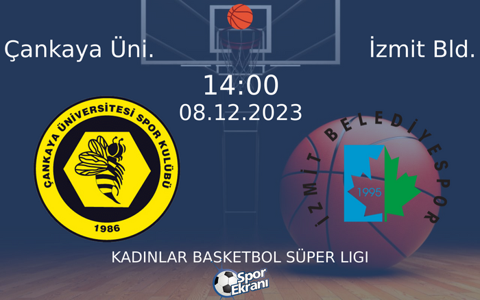 08 Aralık 2023 Çankaya Üni. vs İzmit Bld. maçı Hangi Kanalda Saat Kaçta Yayınlanacak? 08 Aralık 2023 Çankaya Üni. vs İzmit Bld. maçı Hangi Kanalda Saat Kaçta Yayınlanacak?