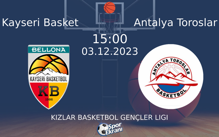 03 Aralık 2023 Kayseri Basket vs Antalya Toroslar maçı Hangi Kanalda Saat Kaçta Yayınlanacak? 03 Aralık 2023 Kayseri Basket vs Antalya Toroslar maçı Hangi Kanalda Saat Kaçta Yayınlanacak?