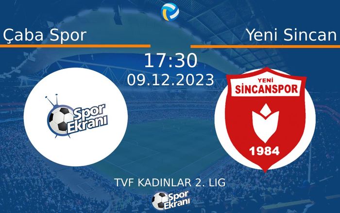 09 Aralık 2023 Çaba Spor vs Yeni Sincan maçı Hangi Kanalda Saat Kaçta Yayınlanacak? 09 Aralık 2023 Çaba Spor vs Yeni Sincan maçı Hangi Kanalda Saat Kaçta Yayınlanacak?