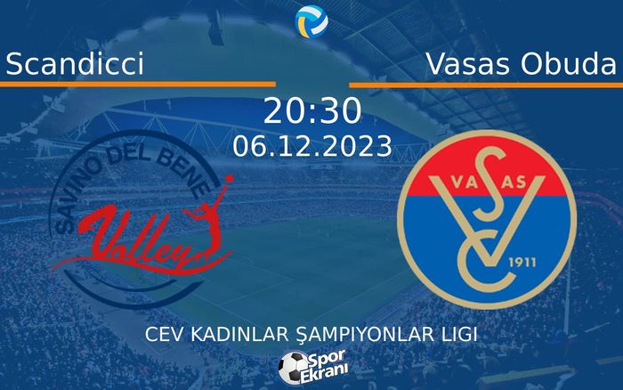 06 Aralık 2023 Scandicci vs Vasas Obuda maçı Hangi Kanalda Saat Kaçta Yayınlanacak? 06 Aralık 2023 Scandicci vs Vasas Obuda maçı Hangi Kanalda Saat Kaçta Yayınlanacak?