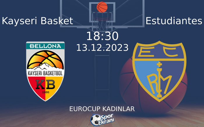 13 Aralık 2023 Kayseri Basket vs Estudiantes maçı Hangi Kanalda Saat Kaçta Yayınlanacak? 13 Aralık 2023 Kayseri Basket vs Estudiantes maçı Hangi Kanalda Saat Kaçta Yayınlanacak?