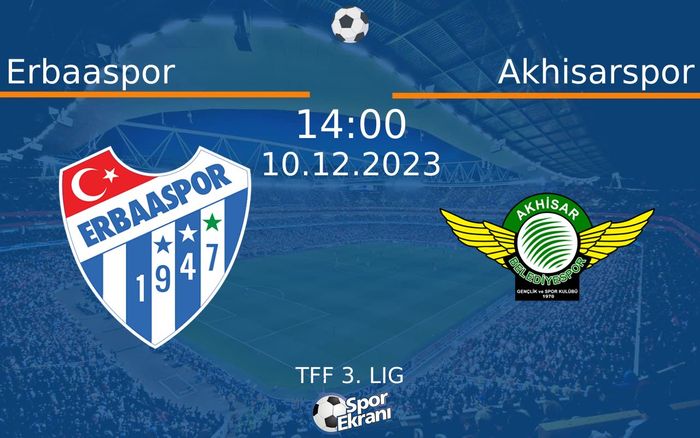 10 Aralık 2023 Erbaaspor vs Akhisarspor maçı Hangi Kanalda Saat Kaçta Yayınlanacak? 10 Aralık 2023 Erbaaspor vs Akhisarspor maçı Hangi Kanalda Saat Kaçta Yayınlanacak?