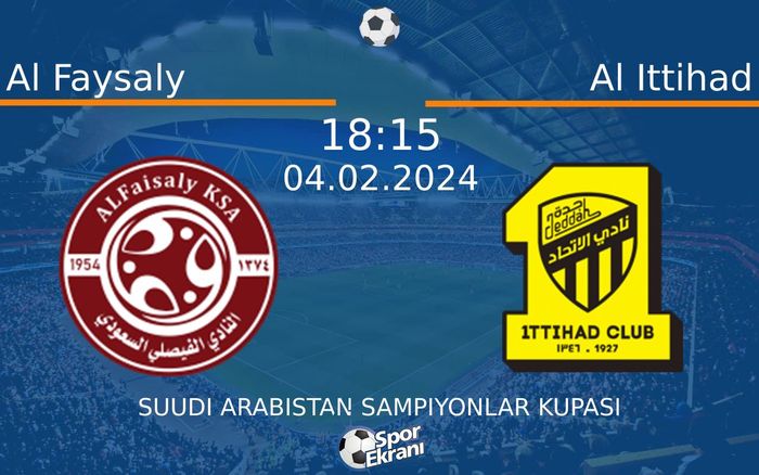 04 Şubat 2024 Al Faysaly vs Al Ittihad maçı Hangi Kanalda Saat Kaçta Yayınlanacak? 04 Şubat 2024 Al Faysaly vs Al Ittihad maçı Hangi Kanalda Saat Kaçta Yayınlanacak?