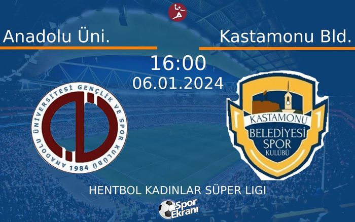 06 Ocak 2024 Anadolu Üni. vs Kastamonu Bld. maçı Hangi Kanalda Saat Kaçta Yayınlanacak? 06 Ocak 2024 Anadolu Üni. vs Kastamonu Bld. maçı Hangi Kanalda Saat Kaçta Yayınlanacak?