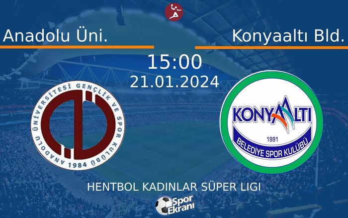 21 Ocak 2024 Anadolu Üni. vs Konyaaltı Bld. maçı Hangi Kanalda Saat Kaçta Yayınlanacak? 21 Ocak 2024 Anadolu Üni. vs Konyaaltı Bld. maçı Hangi Kanalda Saat Kaçta Yayınlanacak?