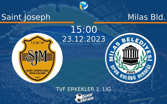 23 Aralık 2023 Saint Joseph vs Milas Bld. maçı Hangi Kanalda Saat Kaçta Yayınlanacak? 23 Aralık 2023 Saint Joseph vs Milas Bld. maçı Hangi Kanalda Saat Kaçta Yayınlanacak?