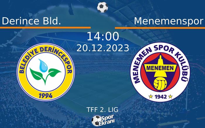 20 Aralık 2023 Derince Bld. vs Menemenspor maçı Hangi Kanalda Saat Kaçta Yayınlanacak? 20 Aralık 2023 Derince Bld. vs Menemenspor maçı Hangi Kanalda Saat Kaçta Yayınlanacak?