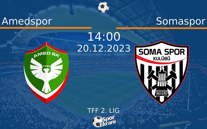 20 Aralık 2023 Amedspor vs Somaspor maçı Hangi Kanalda Saat Kaçta Yayınlanacak? 20 Aralık 2023 Amedspor vs Somaspor maçı Hangi Kanalda Saat Kaçta Yayınlanacak?