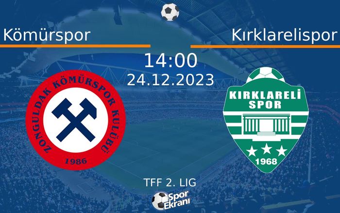 24 Aralık 2023 Kömürspor vs Kırklarelispor maçı Hangi Kanalda Saat Kaçta Yayınlanacak? 24 Aralık 2023 Kömürspor vs Kırklarelispor maçı Hangi Kanalda Saat Kaçta Yayınlanacak?
