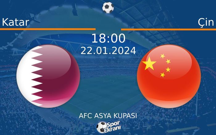 22 Ocak 2024 Katar vs Çin maçı Hangi Kanalda Saat Kaçta Yayınlanacak? 22 Ocak 2024 Katar vs Çin maçı Hangi Kanalda Saat Kaçta Yayınlanacak?