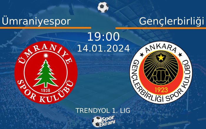 14 Ocak 2024 Ümraniyespor vs Gençlerbirliği maçı Hangi Kanalda Saat Kaçta Yayınlanacak? 14 Ocak 2024 Ümraniyespor vs Gençlerbirliği maçı Hangi Kanalda Saat Kaçta Yayınlanacak?