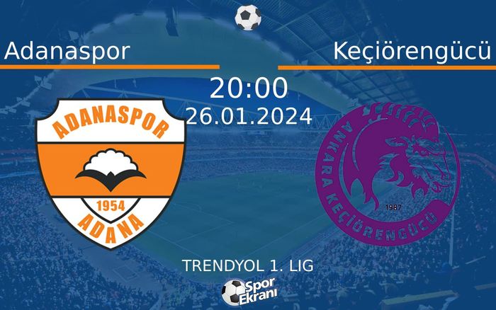 26 Ocak 2024 Adanaspor vs Keçiörengücü maçı Hangi Kanalda Saat Kaçta Yayınlanacak? 26 Ocak 2024 Adanaspor vs Keçiörengücü maçı Hangi Kanalda Saat Kaçta Yayınlanacak?