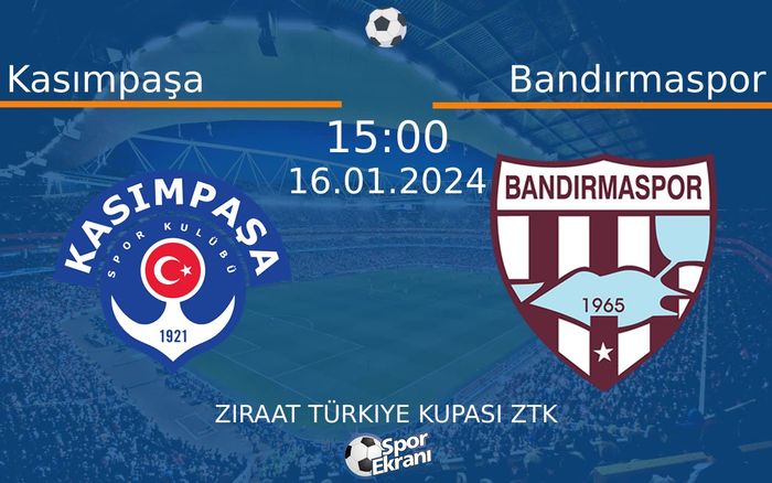 16 Ocak 2024 Kasımpaşa vs Bandırmaspor maçı Hangi Kanalda Saat Kaçta Yayınlanacak? 16 Ocak 2024 Kasımpaşa vs Bandırmaspor maçı Hangi Kanalda Saat Kaçta Yayınlanacak?