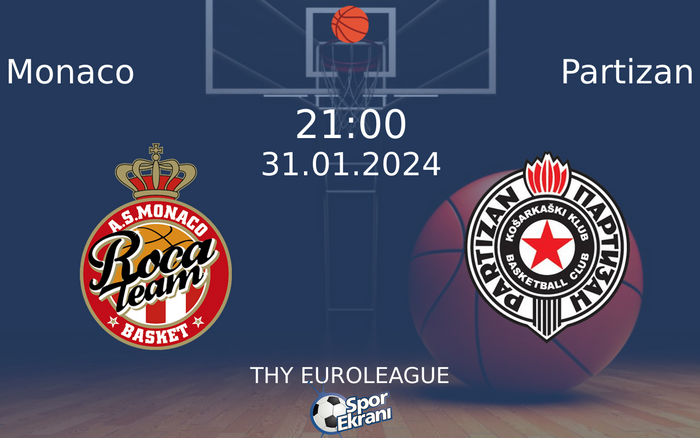 31 Ocak 2024 Monaco vs Partizan maçı Hangi Kanalda Saat Kaçta Yayınlanacak? 31 Ocak 2024 Monaco vs Partizan maçı Hangi Kanalda Saat Kaçta Yayınlanacak?