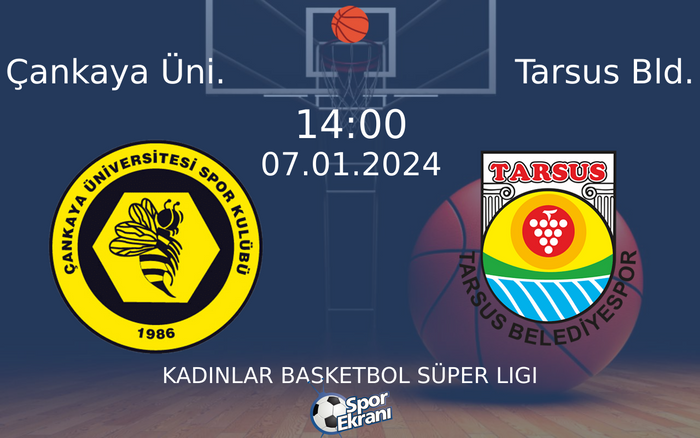 07 Ocak 2024 Çankaya Üni. vs Tarsus Bld. maçı Hangi Kanalda Saat Kaçta Yayınlanacak? 07 Ocak 2024 Çankaya Üni. vs Tarsus Bld. maçı Hangi Kanalda Saat Kaçta Yayınlanacak?