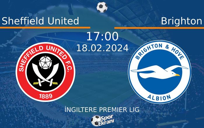 18 Şubat 2024 Sheffield United vs Brighton maçı Hangi Kanalda Saat Kaçta Yayınlanacak? 18 Şubat 2024 Sheffield United vs Brighton maçı Hangi Kanalda Saat Kaçta Yayınlanacak?
