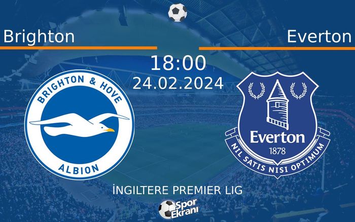 24 Şubat 2024 Brighton vs Everton maçı Hangi Kanalda Saat Kaçta Yayınlanacak? 24 Şubat 2024 Brighton vs Everton maçı Hangi Kanalda Saat Kaçta Yayınlanacak?