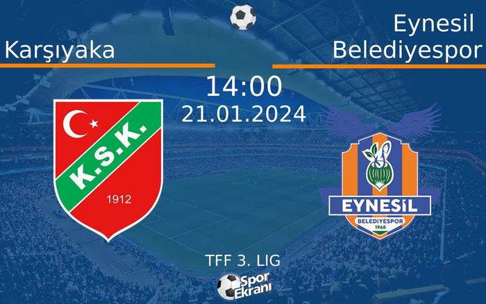 21 Ocak 2024 Karşıyaka vs Eynesil Belediyespor maçı Hangi Kanalda Saat Kaçta Yayınlanacak? 21 Ocak 2024 Karşıyaka vs Eynesil Belediyespor maçı Hangi Kanalda Saat Kaçta Yayınlanacak?