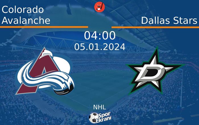 05 Ocak 2024 Colorado Avalanche vs Dallas Stars maçı Hangi Kanalda Saat Kaçta Yayınlanacak? 05 Ocak 2024 Colorado Avalanche vs Dallas Stars maçı Hangi Kanalda Saat Kaçta Yayınlanacak?