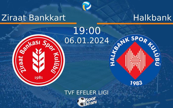 06 Ocak 2024 Ziraat Bankkart vs Halkbank maçı Hangi Kanalda Saat Kaçta Yayınlanacak? 06 Ocak 2024 Ziraat Bankkart vs Halkbank maçı Hangi Kanalda Saat Kaçta Yayınlanacak?