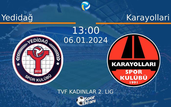 06 Ocak 2024 Yedidağ vs Karayollari maçı Hangi Kanalda Saat Kaçta Yayınlanacak? 06 Ocak 2024 Yedidağ vs Karayollari maçı Hangi Kanalda Saat Kaçta Yayınlanacak?
