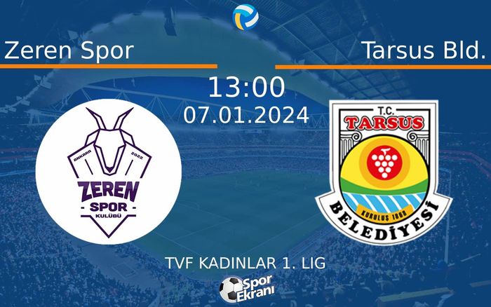 07 Ocak 2024 Zeren Spor vs Tarsus Bld. maçı Hangi Kanalda Saat Kaçta Yayınlanacak?