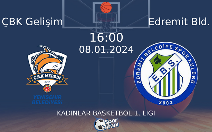 08 Ocak 2024 ÇBK Gelişim vs Edremit Bld. maçı Hangi Kanalda Saat Kaçta Yayınlanacak? 08 Ocak 2024 ÇBK Gelişim vs Edremit Bld. maçı Hangi Kanalda Saat Kaçta Yayınlanacak?