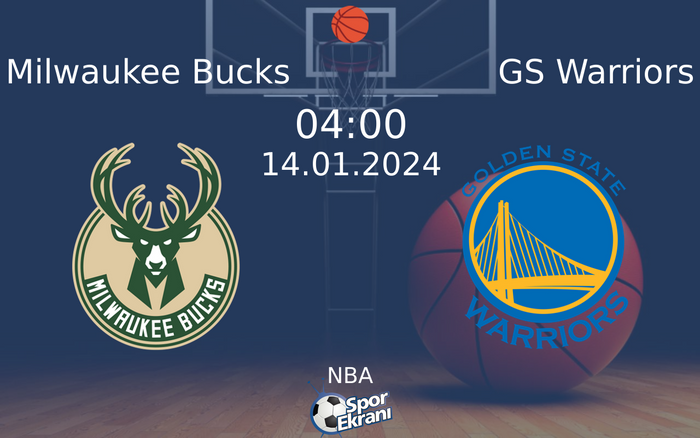 14 Ocak 2024 Milwaukee Bucks vs GS Warriors maçı Hangi Kanalda Saat Kaçta Yayınlanacak? 14 Ocak 2024 Milwaukee Bucks vs GS Warriors maçı Hangi Kanalda Saat Kaçta Yayınlanacak?