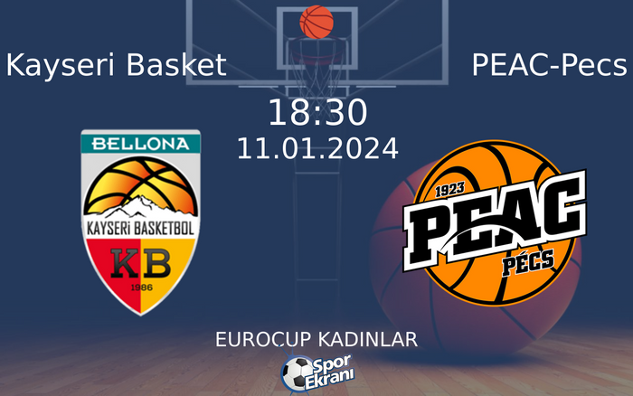 11 Ocak 2024 Kayseri Basket vs PEAC-Pecs maçı Hangi Kanalda Saat Kaçta Yayınlanacak? 11 Ocak 2024 Kayseri Basket vs PEAC-Pecs maçı Hangi Kanalda Saat Kaçta Yayınlanacak?