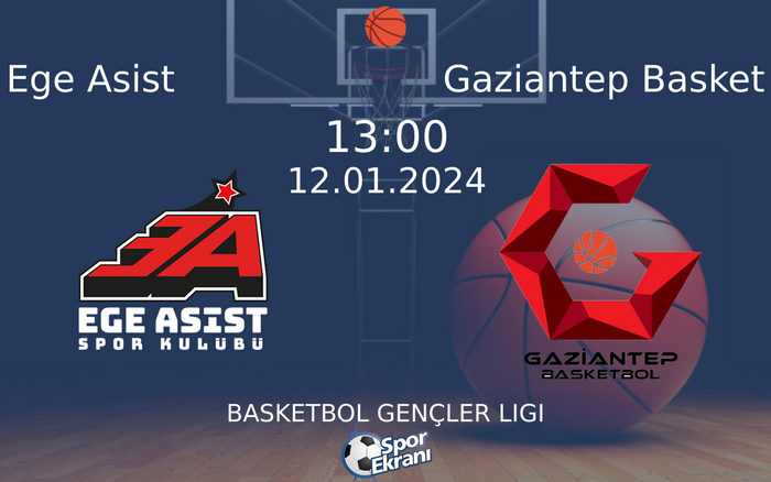 12 Ocak 2024 Ege Asist vs Gaziantep Basket maçı Hangi Kanalda Saat Kaçta Yayınlanacak? 12 Ocak 2024 Ege Asist vs Gaziantep Basket maçı Hangi Kanalda Saat Kaçta Yayınlanacak?