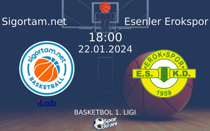 22 Ocak 2024 Sigortam.net vs Esenler Erokspor maçı Hangi Kanalda Saat Kaçta Yayınlanacak? 22 Ocak 2024 Sigortam.net vs Esenler Erokspor maçı Hangi Kanalda Saat Kaçta Yayınlanacak?