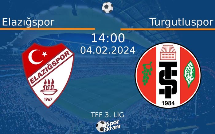 04 Şubat 2024 Elazığspor vs Turgutluspor maçı Hangi Kanalda Saat Kaçta Yayınlanacak? 04 Şubat 2024 Elazığspor vs Turgutluspor maçı Hangi Kanalda Saat Kaçta Yayınlanacak?
