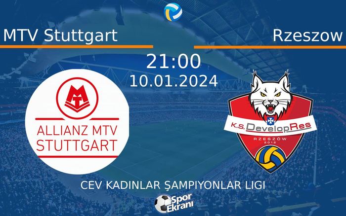 10 Ocak 2024 MTV Stuttgart vs Rzeszow maçı Hangi Kanalda Saat Kaçta Yayınlanacak?