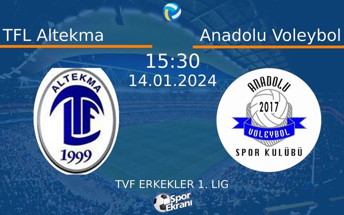 14 Ocak 2024 TFL Altekma vs Anadolu Voleybol maçı Hangi Kanalda Saat Kaçta Yayınlanacak? 14 Ocak 2024 TFL Altekma vs Anadolu Voleybol maçı Hangi Kanalda Saat Kaçta Yayınlanacak?