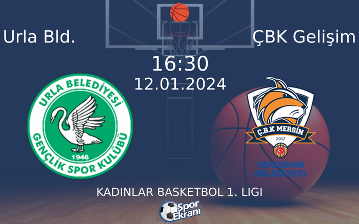 12 Ocak 2024 Urla Bld. vs ÇBK Gelişim maçı Hangi Kanalda Saat Kaçta Yayınlanacak? 12 Ocak 2024 Urla Bld. vs ÇBK Gelişim maçı Hangi Kanalda Saat Kaçta Yayınlanacak?