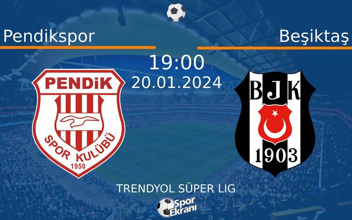 20 Ocak 2024 Pendikspor vs Beşiktaş maçı Hangi Kanalda Saat Kaçta Yayınlanacak? 20 Ocak 2024 Pendikspor vs Beşiktaş maçı Hangi Kanalda Saat Kaçta Yayınlanacak?